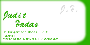 judit hadas business card